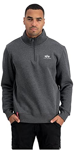 Alpha Industries Herren Alpha Industries Half Zip Sweater Sl Sweatshirt für Herren Sweatshirt (1er Pack)