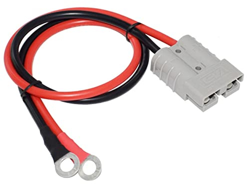 Dongge Battery Connector 50A 600V Plug with O-Ring Battery Connector Cable 10AWG 50cm Cable Charging Plug for Forklift, Plug for Trailer Winches for Caravans, Boats, Solar Panels, etc.