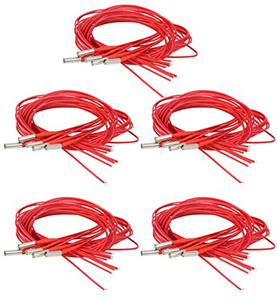 5 Stück Heizpatrone DC 24 V 40 W Patronendruckheizung Edelstahl 3D-Druckerzubehör für CR-10S Pro für CR-X für Ender 3 (1M)