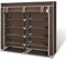 Chusui Stoff Schuhschrank mit Abdeckung, Shoe Cabinet, Schuhregal, Schuhe Schrank, Flurschrank, Schuschrankkommode, 115 x 28 x 110 cm Braun