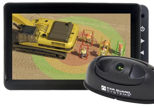 RAV-KI Personen-Detektierungskamera mit künstlicher Intelligenz, Set mit Full-HD-Monitor mit Fahreralarmierung von CARGUARD Systems
