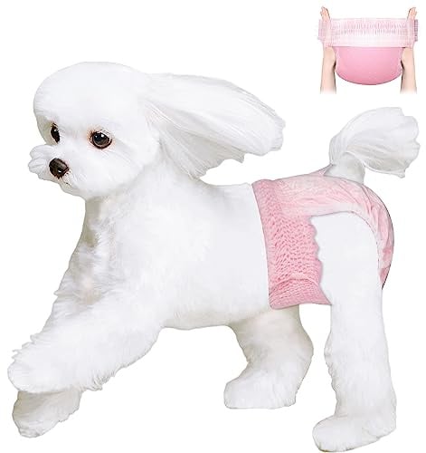 Ambreview Disposable Dog Diapers Female, Just Pull It Up, S 10 PCS