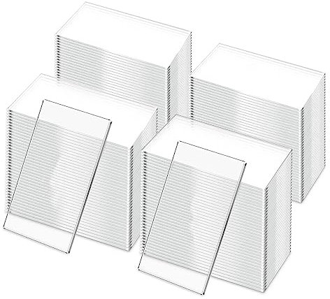 BLASHRD 50 Stück Klare Acryl-Tischkarten für Hochzeiten, Rechteckige Sitzkarten, Namensschild, Geburtstagsfeier, DIY-Set