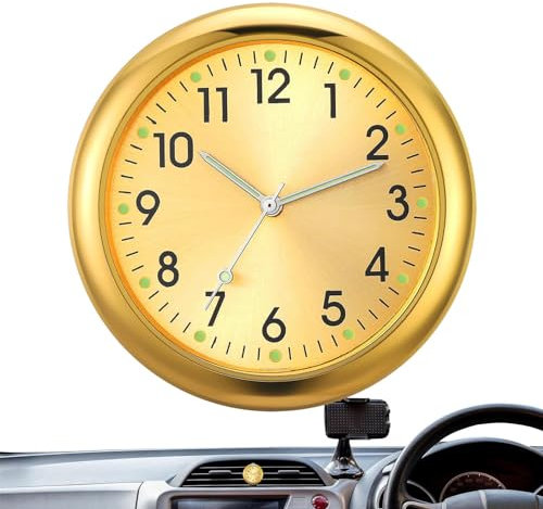 itrimaka Orologio per cruscotto dell'auto - Piccolo orologio analogico luminoso | Piccolo orologio analogico, orologio adesivo per cruscotto dell'auto, orologio analogico per auto, adesivo per bici
