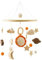 Collazoey Mobile babybett,Mit gehäkelten Sonne,Monden Sternenund Wolken hängenden Dekorationen,Holz Mobile Baby Windspiel,Geschenk für Baby Mädchen oder Jungen (D)