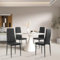 Liink1Ga Esszimmerstühle Küchenstühle 4er Set Stühle Schwarz, Moderner Gastrostühle Besucherstuhl Küchensessel Esszimmer Stühle Essstuhl mit Kunstleder Für Büro/Küche/Esszimmer/Wohnzimmer