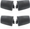 Herdio 6.5'' 800W Altavoces pasivos de Exterior con Cable Altavoces de Pared de 2 vías Impermeables con Graves Adecuado para Patio Piscina Cubierta Porche Patio Interior Casa (2 Pares, Negro)
