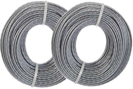 Lot de 2 bobines de fil de rechange en nylon pour débroussailleuse - Modèle F016800462 - 24 m - 1,6 mm - Compatible avec Bosch ART 30-36, ART 24, ART 27, EasyGrassCut 18, 23, 26 et UniversalGrassCut
