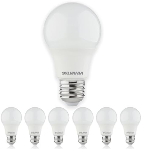 SYLVANIA LED Glühbirne E27 Tageslichtweiß | 60W Ersatz | 806 Lumen | 6500K Leuchtmittel | 6er Pack
