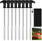 8 Stück Heringe Erdnägel Stabil 21cm Lang, Zeltheringe mit Gewinde, Schraubheringe Camping Heringe, Zeltheringe für Harten Boden Wald Wiesen Gras Outdoor Camping Zelt Zubehör