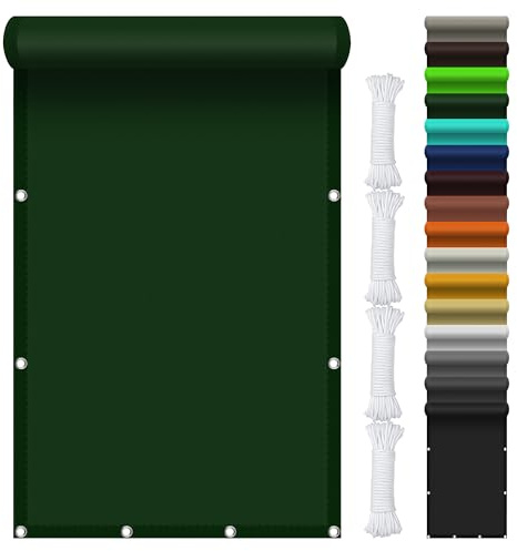 Tenda a Vela 280 x 280 cm Anti UV 98% Parasole Tende da Sole Panno Ombra Protezione Raggi UV Antivento con Occhielli per Esterno Gazebo Piscina Campeggio, Verde Scuro