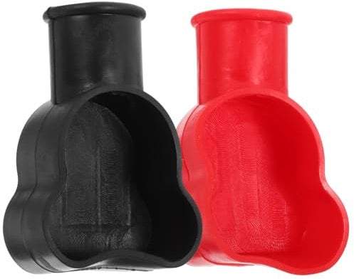 Housoutil Car Battery Terminals Sleeves Insulation Cap Battery Clamp Head Connectors