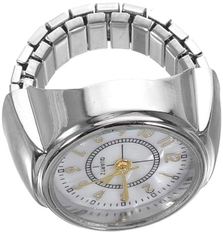 BESPORTBLE Klassische Modische Ringuhr Für Damen Herren Mini-fingeruhr Mit Großen Ziffern Clevere Anzeige Für Stilvoller Schmuck Praktisches Accessoire