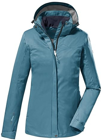 killtec Damen Funktionsjacke/Outdoorjacke mit abzippbarer Kapuze