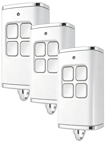 868,3 Handsender Garagentoröffner Garagentor-Fernbedienung kompatibel mit bs HSE4-868-BSHSE4-868-BS, für Hörmann Fernbedienung HSE2 HSE1 HS1 HS4 HS5 HSZ1 HSD2-868 BS (white-3pcs-4 anaux)