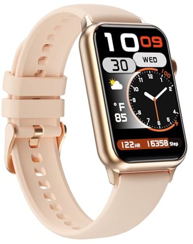 Gesundheit Fitness Tracker Smartwatch mit 24/7 Herzfrequenz Blutsauerstoff Blutdruckmessgerät Schlaftracker 128 Übungsmodi Schritt Kalorienzähler Schrittzähler IP68 Wasserdicht für Damen Herren