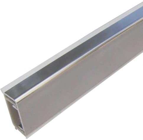 Alzatina rettangolare cucina finitura inox 25 mm barra da 366 cm TD14, profilo alzatina per top cucina e piano lavoro