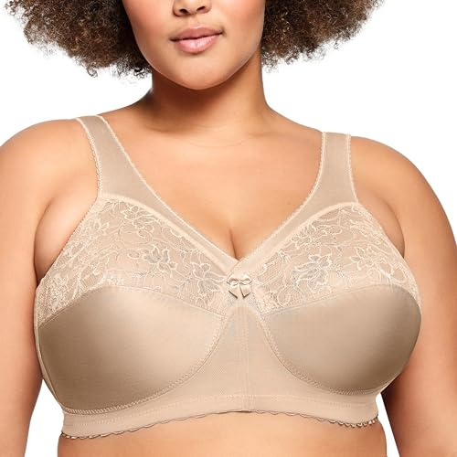Glamorise Damen Bügelloser MagicLift-Stütz-BH für große Größen Nr. 1000