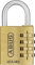 ABUS Zahlenschloss 165/40 - Vorhängeschloss aus Messing - mit individuell einstellbarem Zahlencode - Kofferschloss / Spindschloss - ABUS-Sicherheitslevel 4