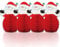 Unique Party Supplies Mini Honeycomb Santa Weihnachtsschmuck, 4 Stück