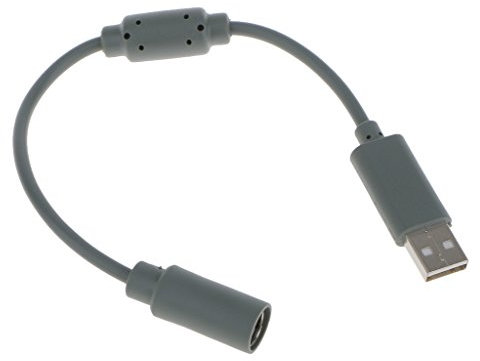 Generic Replacement USB Breakaway Cable Adapter for XBOX 360 Wired Controller---Grey