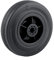 Roue caoutchouc noir diamètre 200 x 50 alésage 25 longueur de moyeu 60 mm roulement à rouleaux