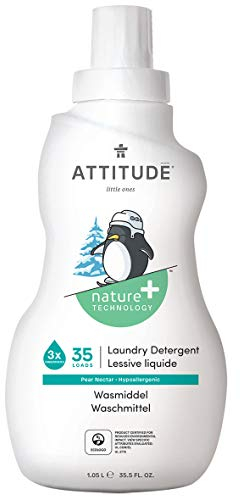 ATTITUDE LittleOnes Flüssigwaschmittel für 35 Maschinen, Birnennektar, 1er Pack (1 x 1.05 l)