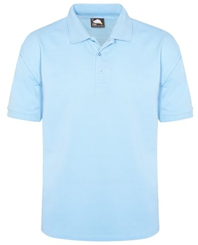 ORN Polo Shirt for Men Adult, Heavyweight Polo T-Shirt for Work & Casual Wear, Hard-Wearing Premium Quality Mens Workwear Poloshirt, 1150-Sky, Medium
