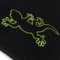 Autoteppich Stylers Q100GECKO000040 Passform Fußmatten mit Stick Eidechse (Gecko) und Rand in schwarz