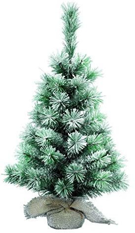 KAEMINGK Vancouver Nevado Árbol Mini Color: verde / blanco Tamaño: 90cm árbol de Navidad 363