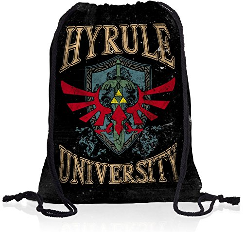 style3 University of Hyrule Rucksack Tasche Turnbeutel Sport Jute Beutel, Rucksack Farbe:Motiv 2