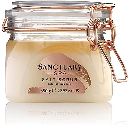 Sanctuary Spa Salz-Körperpeeling, Peeling-Salz aus dem Toten Meer mit natürlichen Ölen, vegan und tierversuchsfrei, 650 g
