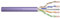 DIGITUS 100 m de Cable de red Cat 6, U-UTP Simplex, BauPVO Eca, LSZH Libre de Halógenos, 250 MHz de cobre AWG 23/1, Compatible con PoE+, Cable LAN Cable de instalación Cable Ethernet, Morado