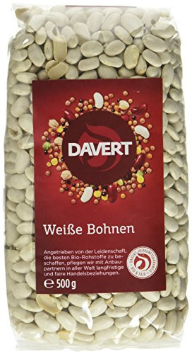 Davert Weiße Bohnen, 4er Pack (4 x 500 g) - Bio