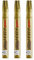 Uni Colour Medium (2,2–2,8 mm) PX-20 Lot de 3 marqueurs à peinture à l'huile pour métal, verre, bois, plastique, pierre, extérieur Pointe ogive en métal