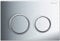 Geberit Omega 20 Urinal Drückerplatte Chrom/Matt Chrom für Geberit Omega Unterputzspülkasten 12cm