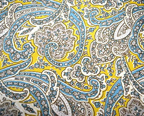 Laura Ashley Vanessa Gold Blue King Sheet Set paisley