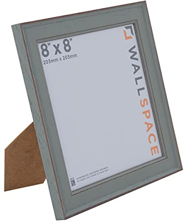 Grüner Wall Space Rahmen, Massivholz, Shabby-Chic-Foto, 20,3 x 20,3 cm, Holzbild