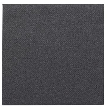 Sovie HORECA Linclass® Airlaid Tischdecke 80x80 cm, Mitteldecke stoffähnlich, praktisches Einmal-Tischtuch, edle Tischdeko, 20 Stück, Schwarz