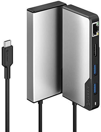 ALOGIC USB-C Fusion Alpha Hub, 5-in-1 Type C Adapter, 4K HDMI, USB C 3.1 with 100W Power Delivery, USB A 3.1, Compatible with MacBook Pro/Air, iPad Pro/Air & USB-C enabled devices