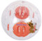 WishLotus Hamsterball, 14cm Transparent Hamsterrad Laufkugel für Hamster & Mäuse Plastik Spielzeug Langeweile beseitigen und die Aktivität steigern (Orange)