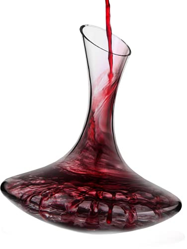 KROSNO Rotweinkaraffe, Glas, 1,7 l, Avantgarde-Kollektion, perfekt für Zuhause, Restaurants und Küchenzeile, Wasserkrug, große Weinkaraffen und Karaffen