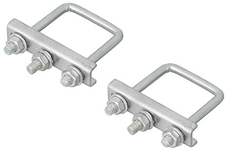 ProPlus Juego de 2 abrazaderas en U cuadradas, 60 mm