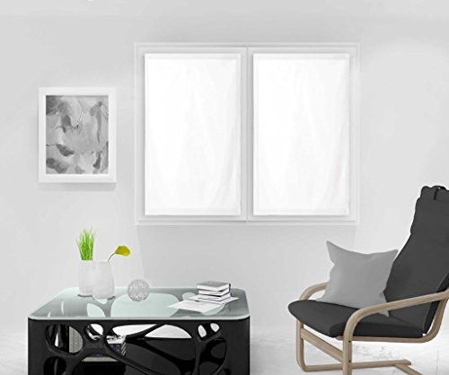 Soleil d'ocre, Dolly Paire de Brise bise, 45x160 cm, Blanc