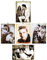 KUSTOM ART Set mit 5 Quadretten im Vintage-Stil, berühmte Schauspieler, Elvis Presley, Druck auf Holz, für Restaurant, Pizzeria Bar Hotel.