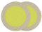 REMEMBER Baumwoll-Tischsets Lime, 2er-Set - H 0,5 cm, Ø 38 cm - Buntes Baumwoll-Tischsets