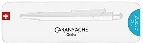 Caran d'Ache Kugelschreiber 849 Colormat-x in der FarbeTürkis mit Etui, 0849.681