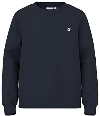 name it Jungen Nmmvimo Ls Bru Noos Sweatshirt, Dark Sapphire, 110 EU