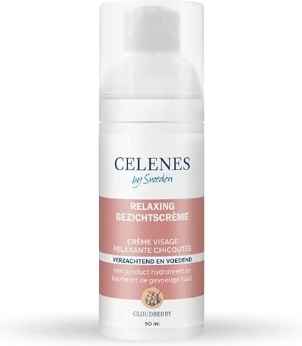 Celenes by Sweden Cloudberry Beruhigende Gesichtscreme für Trockene & Empfindliche Haut, Nährend, Birkenextrakt & Vitamin B/C, Frei von Alkohol, Silikonen, Parabenen & Mineralöl - 50ml