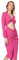 Trendyol Abito da Donna Midi Smock Regolare Vestito, Fucsia, 40